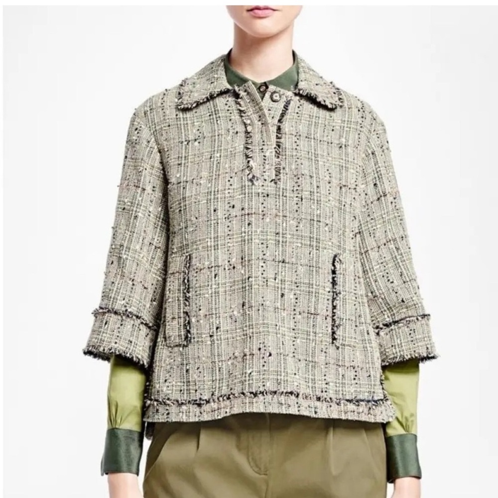 Brooks Brothers Green Scottish Tweed Tunic. SZ 2P.